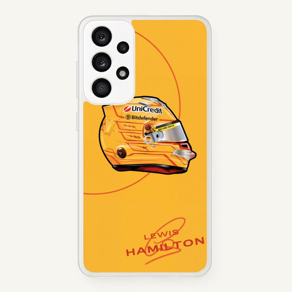 Lewis Hamilton Yellow Helmet Phone Case - Galaxy A33 / Standard