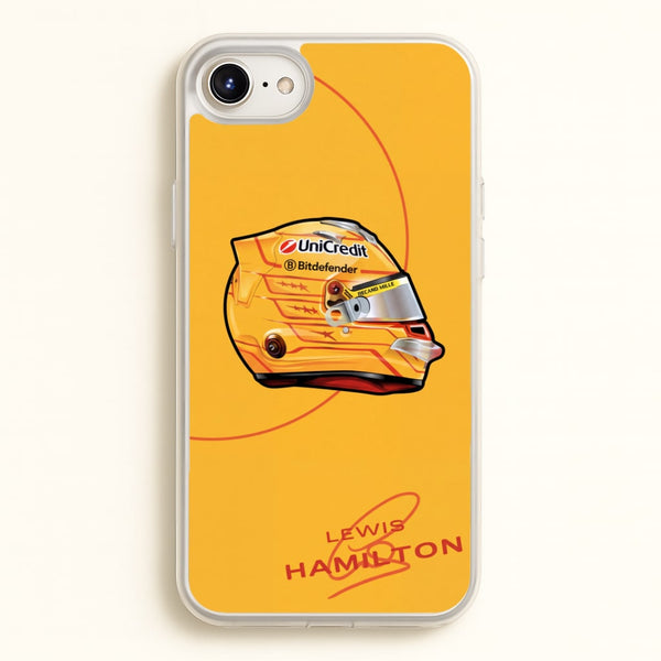 Lewis Hamilton Yellow Helmet Phone Case - iPhone 6 Plus / 7 Plus / 8 Plus / Standard