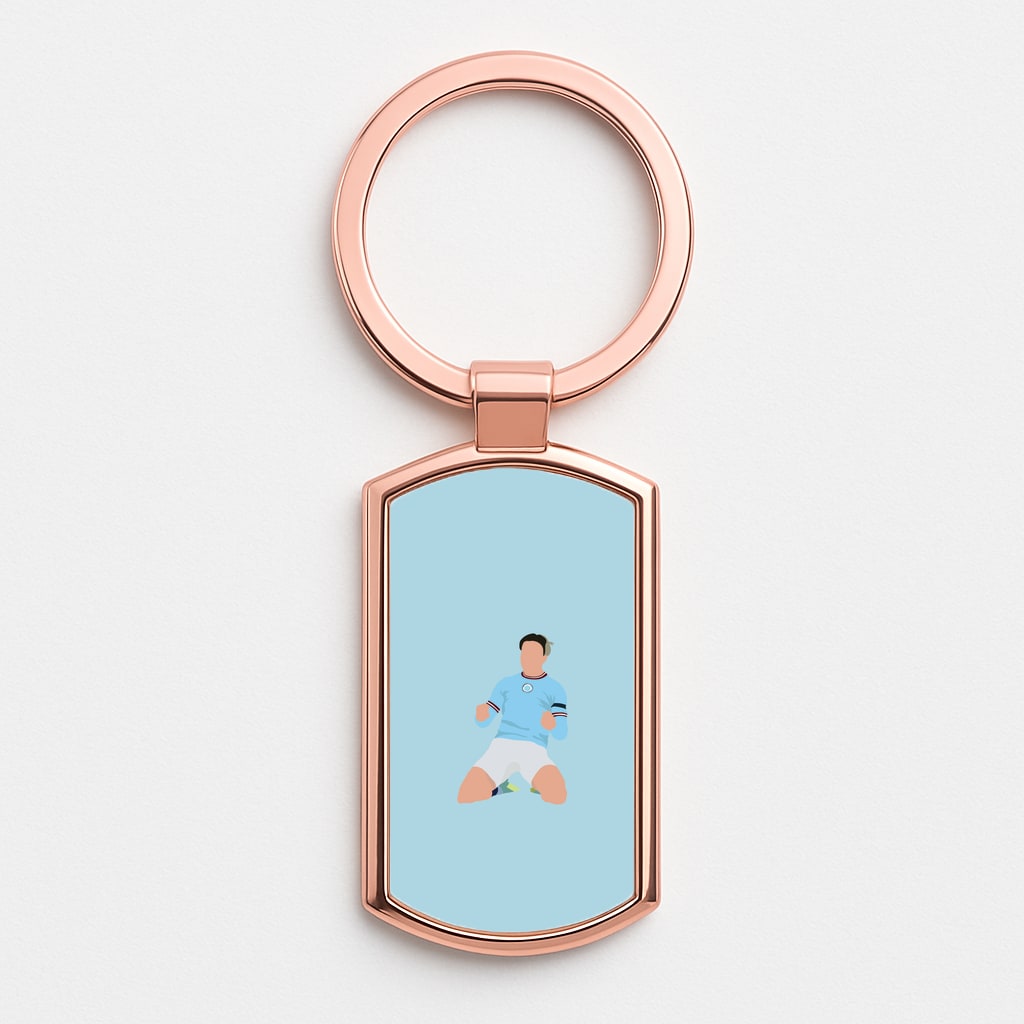 Grealish - Football Rose Gold Keyring