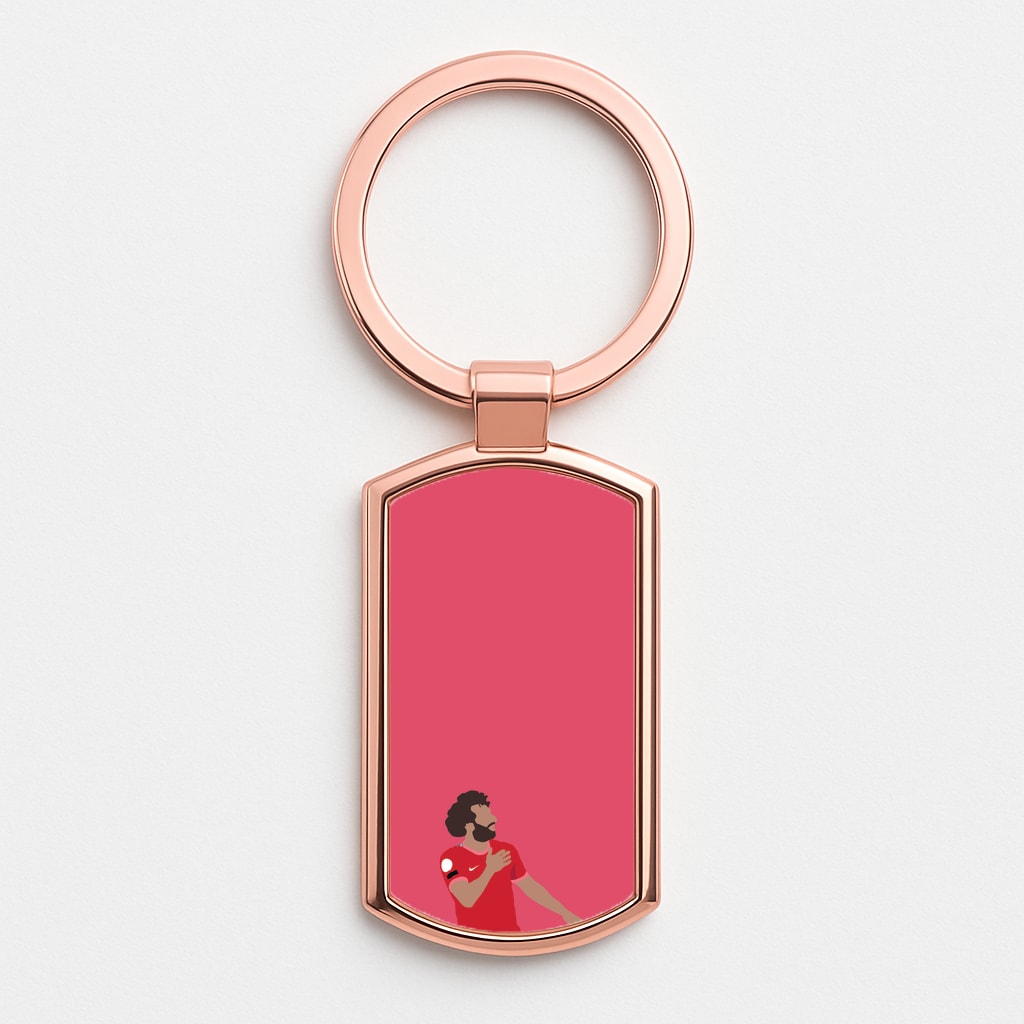 Salah - Football Rose Gold Keyring
