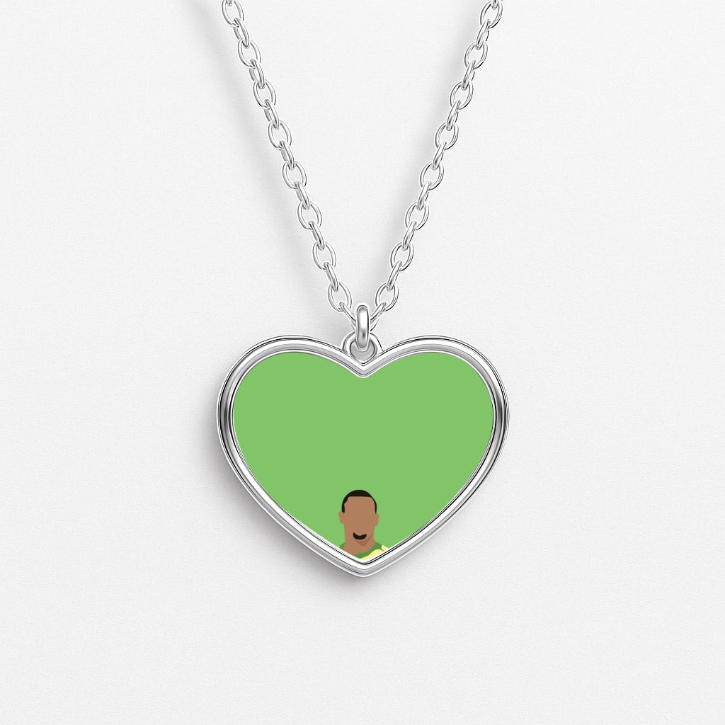 R9 Ronaldo - Football Heart Necklace