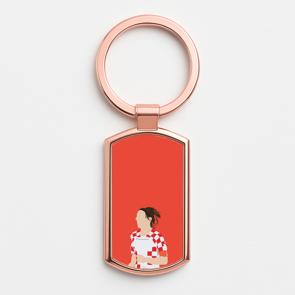 Modric - Football Rose Gold Keyring