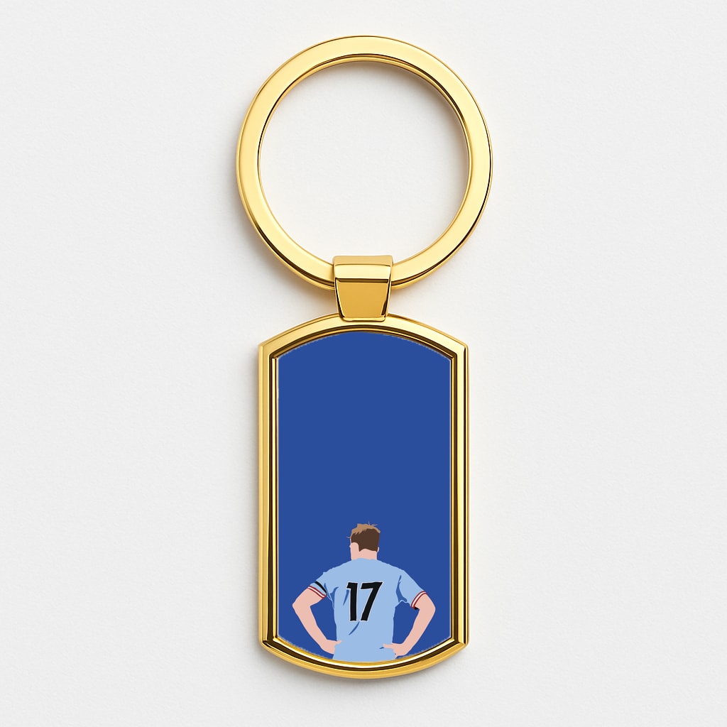 De Bruyne - Football Gold Keyring