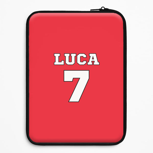 Red - Personalised Football Universal Laptop Sleeve