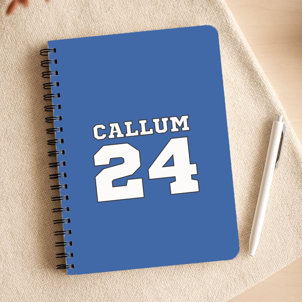 Dark Blue - Personalised Football Notepad