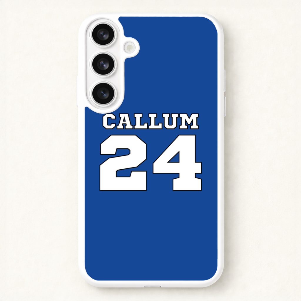Dark Blue - Personalised Football Phone Case for Galaxy S26