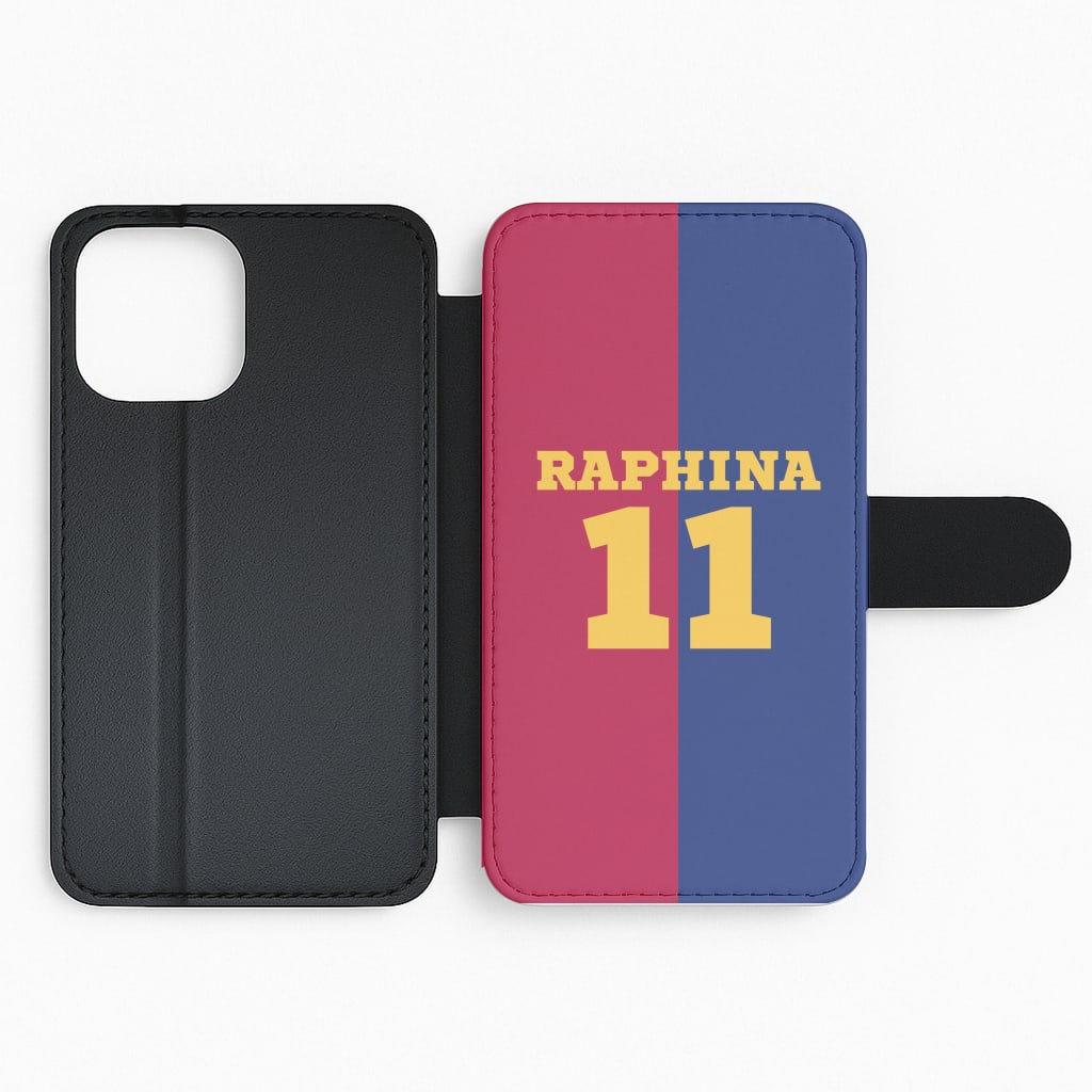 Red And blue Flip Phone Case