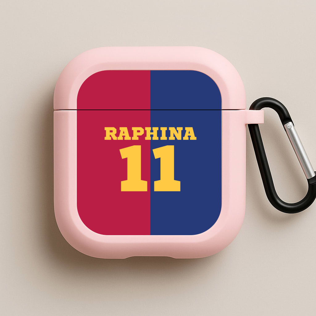 Red And blue Pink AirPods Case