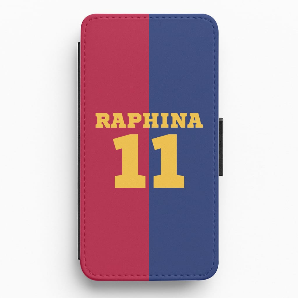 Red And blue Flip / Wallet Phone Case