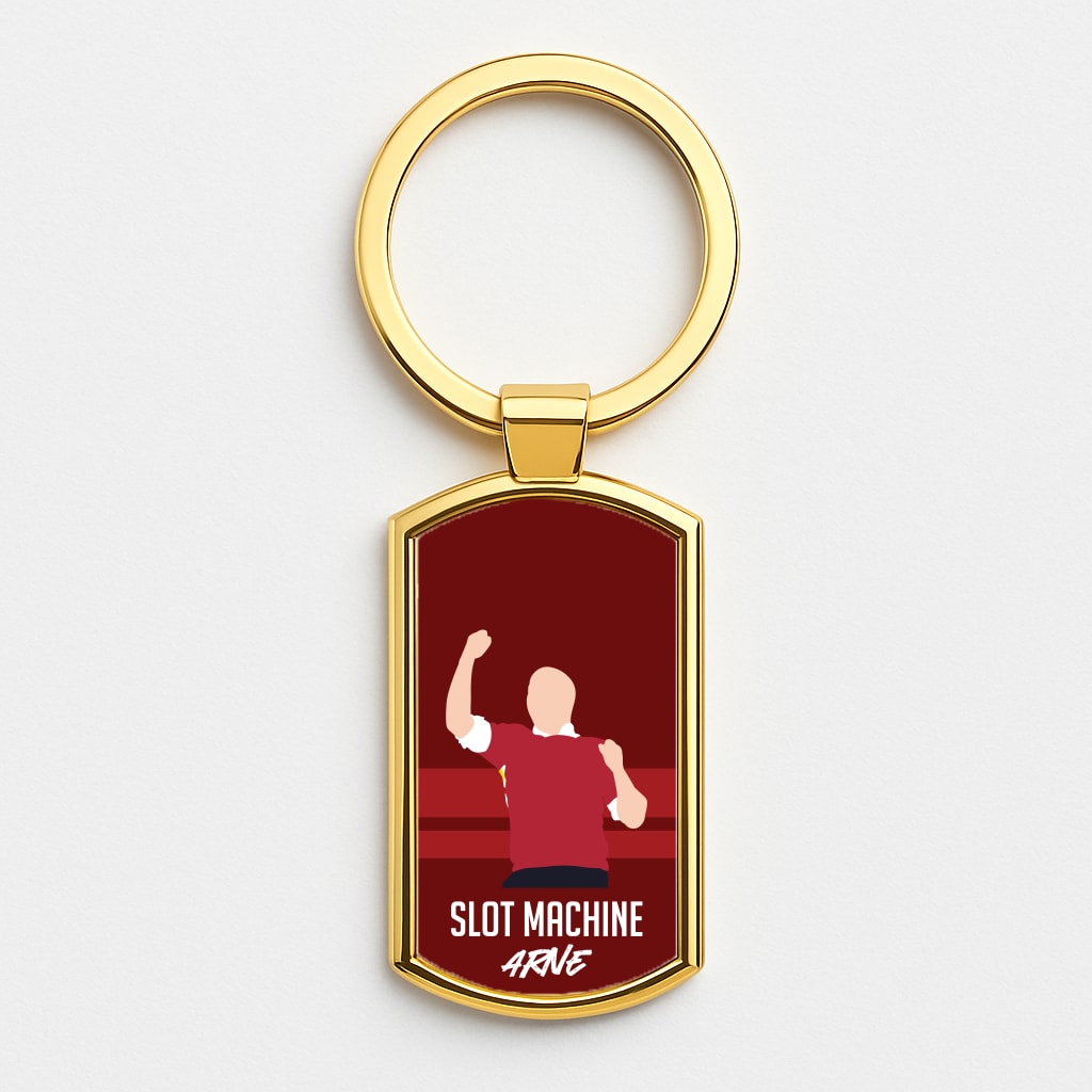 Slot Machine Arne Gold Keyring