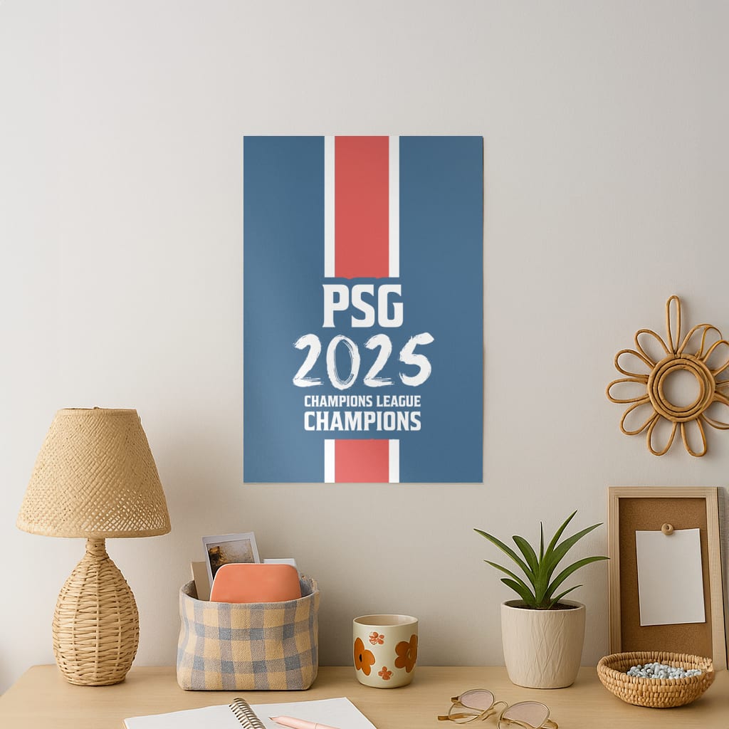 Champion League Winners 25 PSG Art Print