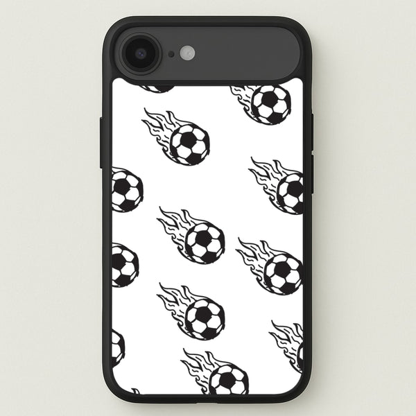 Flaming Football Pattern Phone Case - iPhone 17 Air