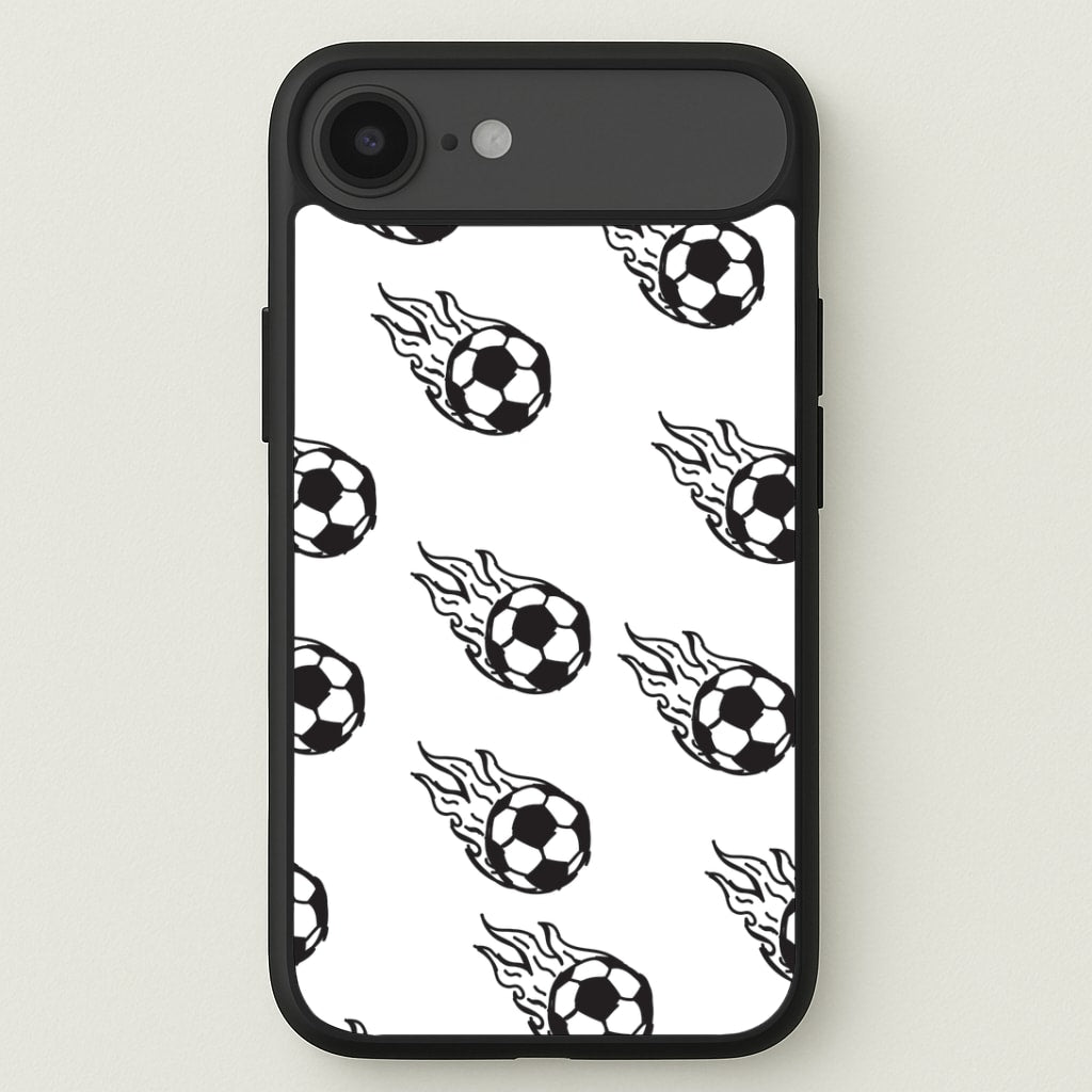 Flaming Football Pattern Phone Case - iPhone 17 Air