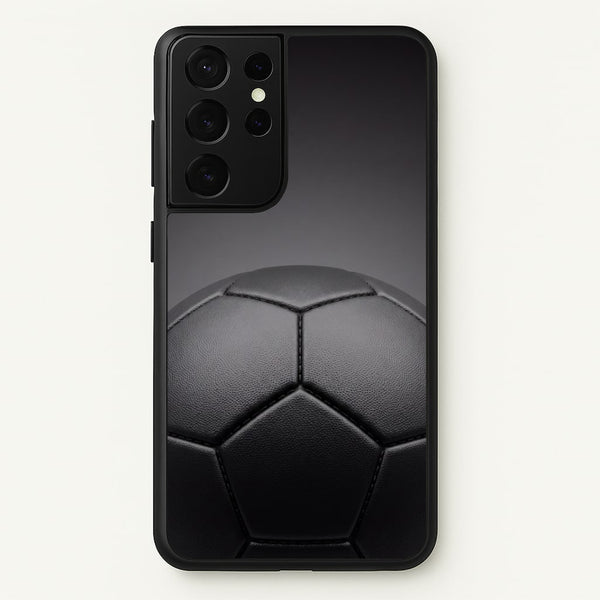 Black Football Phone Case - Galaxy S21 Ultra / Standard