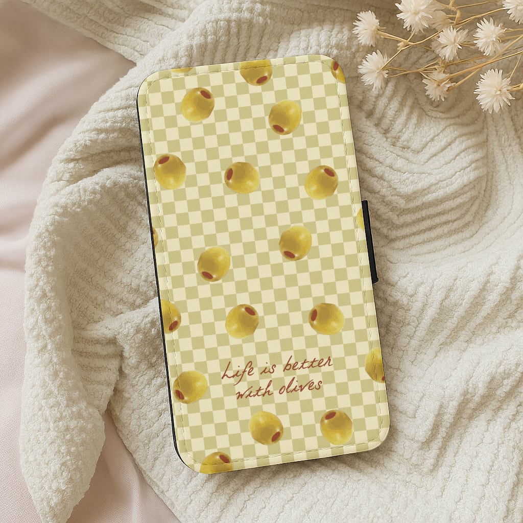 Life Is Better With Olives Wallet Phone Case
