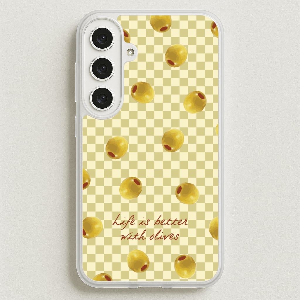 Life Is Better With Olives Phone Case for Galaxy S25FE