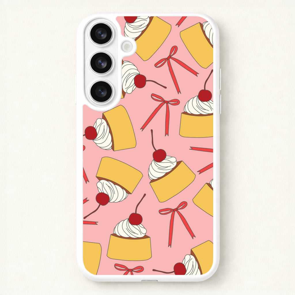 Coquette Bows And Pudding Pattern Phone Case for Galaxy S26 Plus