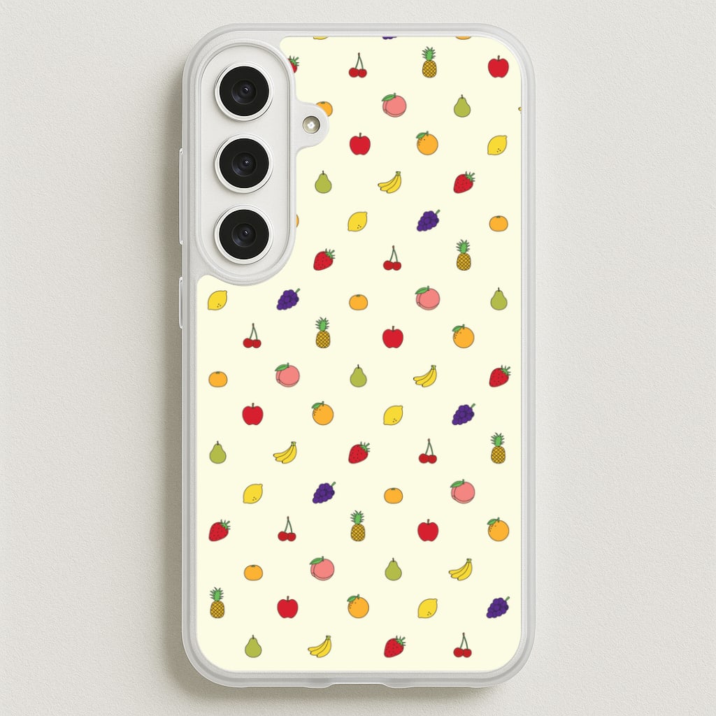 Miniature Fruits Pattern Phone Case for Galaxy S25FE