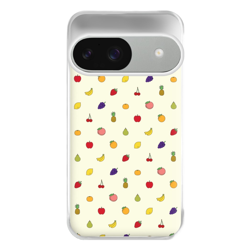 Miniature Fruits Pattern Phone Case for Google Pixel 9 / 9 Pro