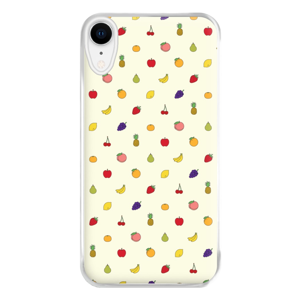 Miniature Fruits Pattern Phone Case for iPhone XR