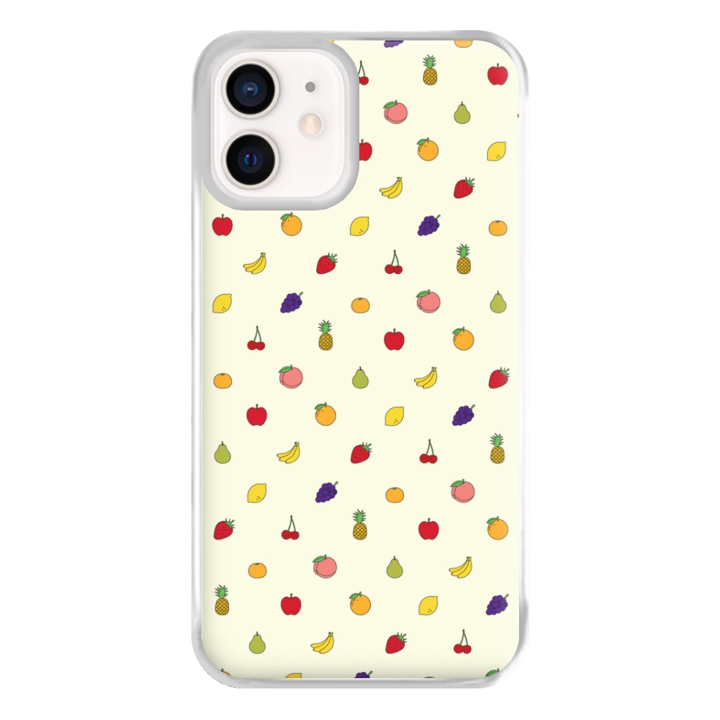 Miniature Fruits Pattern Phone Case for iPhone 12 Mini