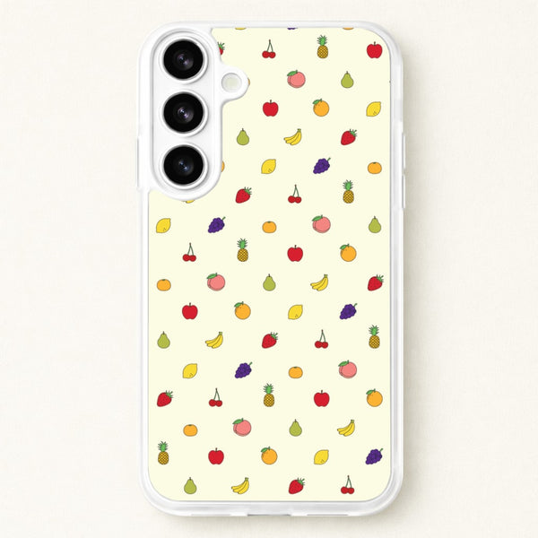 Miniature Fruits Pattern Phone Case for Galaxy S26 Plus