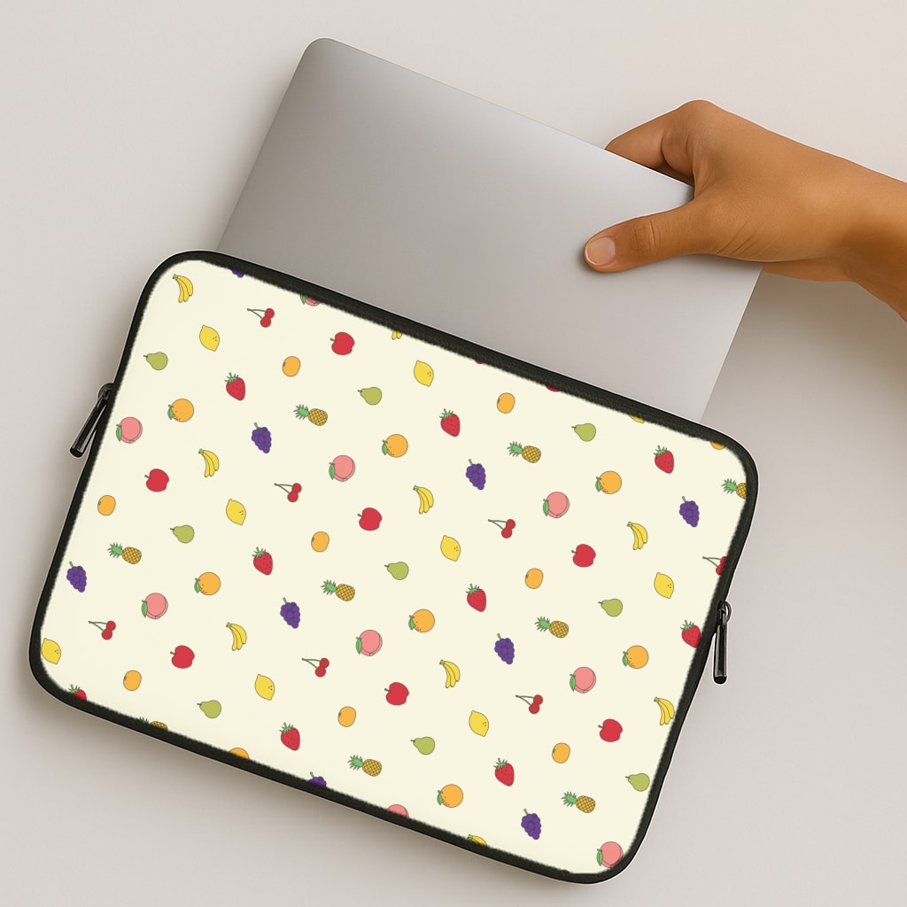 Miniature Fruits Pattern MacBook Case