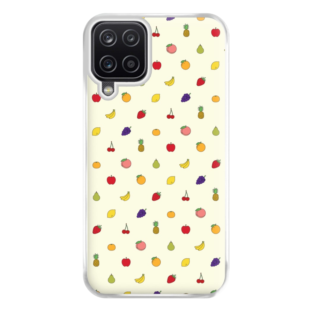 Miniature Fruits Pattern Phone Case for Galaxy A12