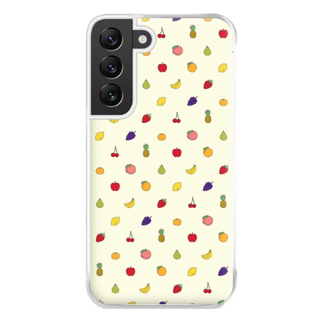 Miniature Fruits Pattern Phone Case for Galaxy S22 Plus