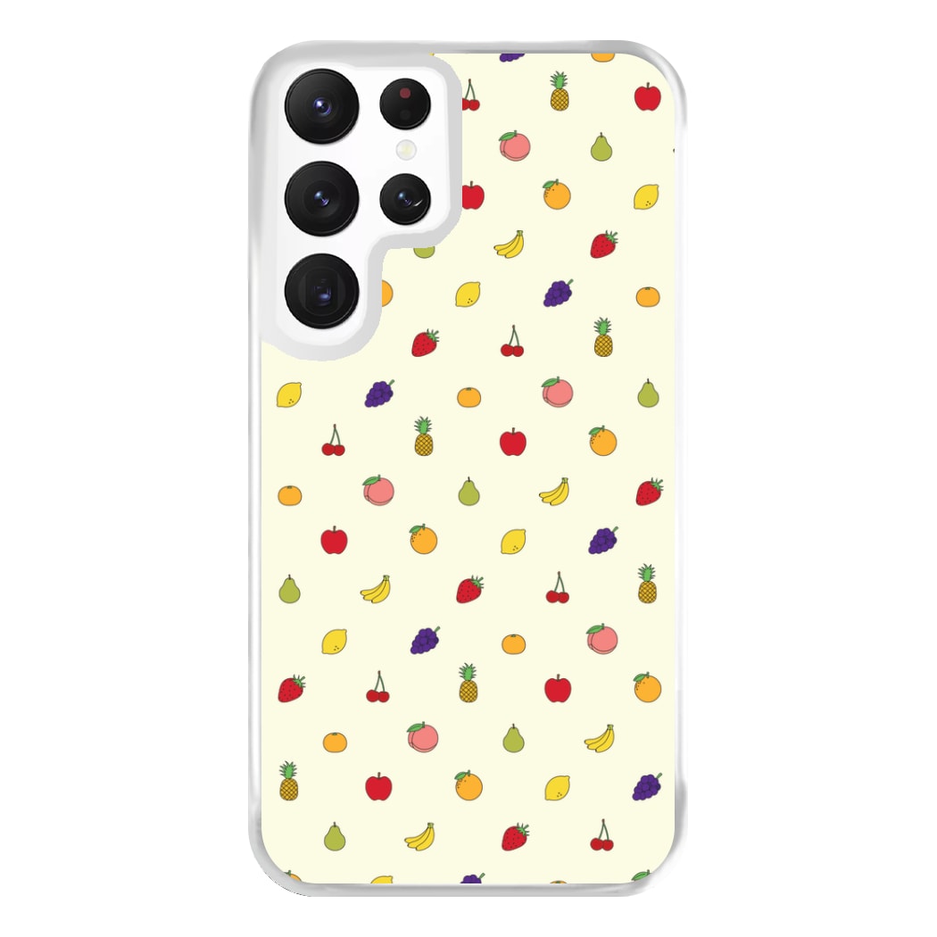 Miniature Fruits Pattern Phone Case for Galaxy S22 Ultra