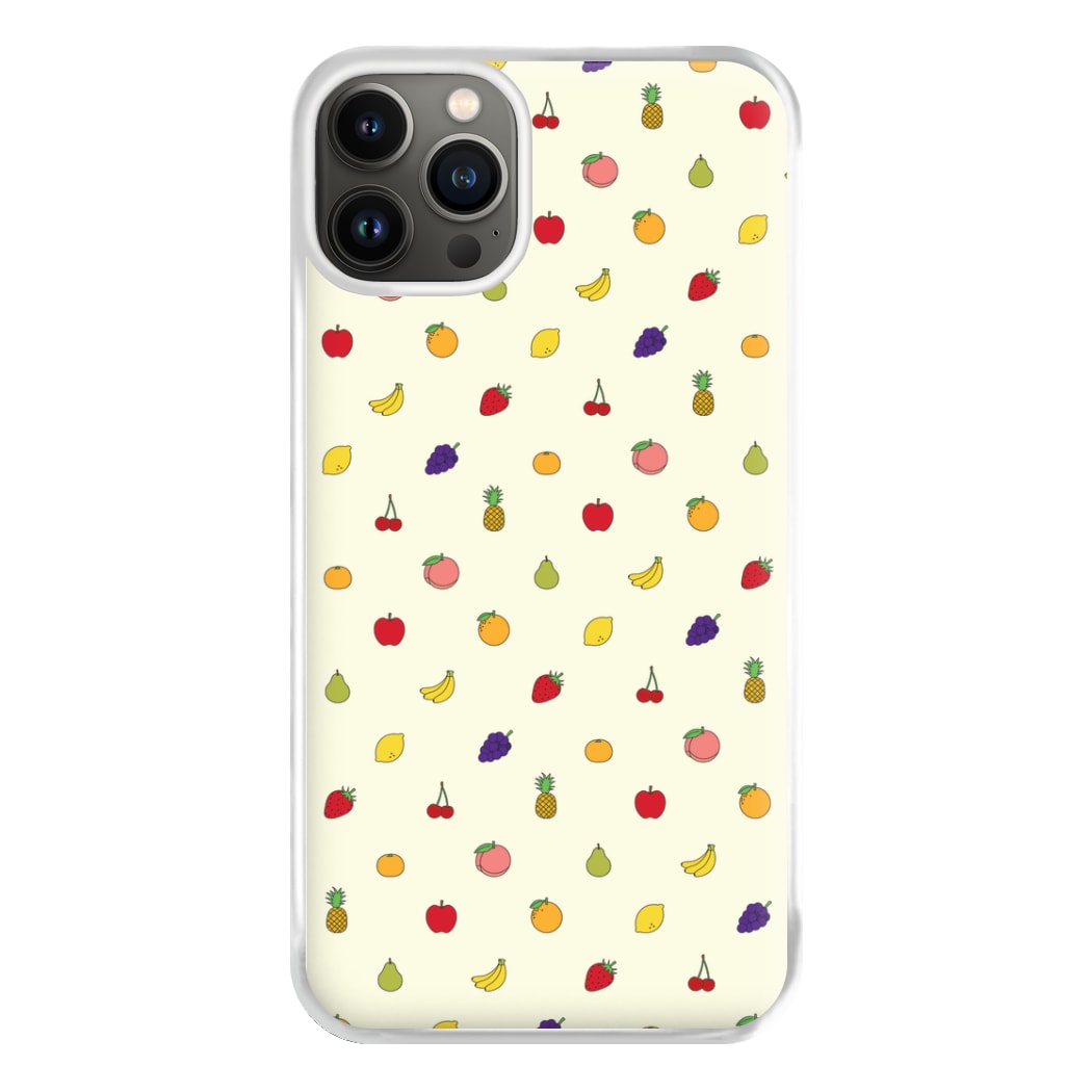 Miniature Fruits Pattern Phone Case for iPhone 13
