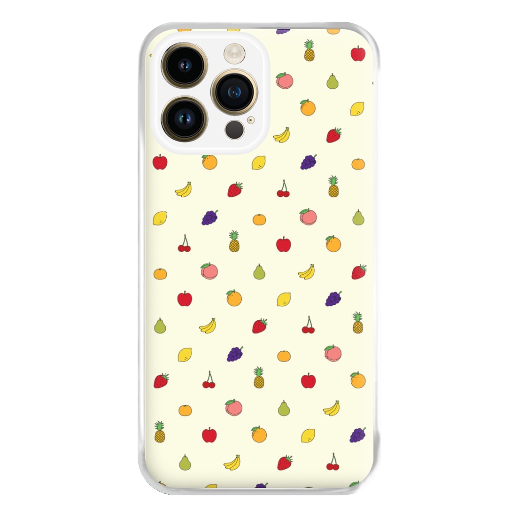 Miniature Fruits Pattern Phone Case for iPhone 14 Pro Max