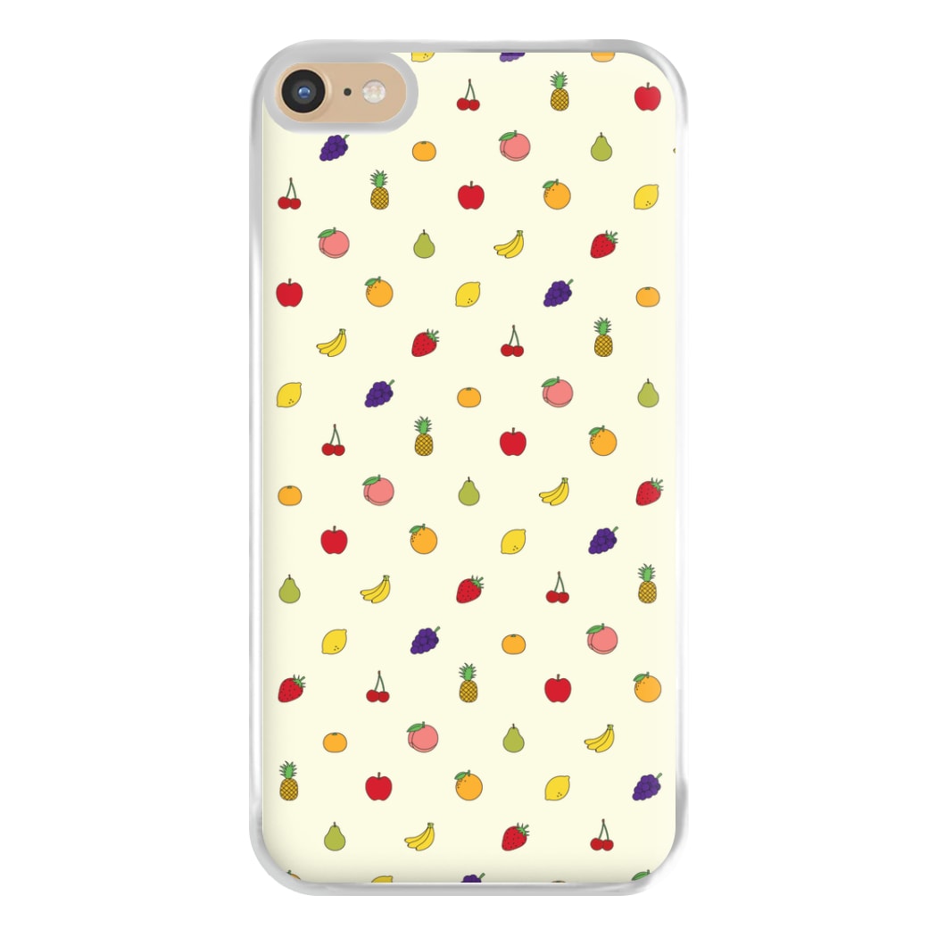 Miniature Fruits Pattern Phone Case for iPhone 6 Plus / 7 Plus / 8 Plus