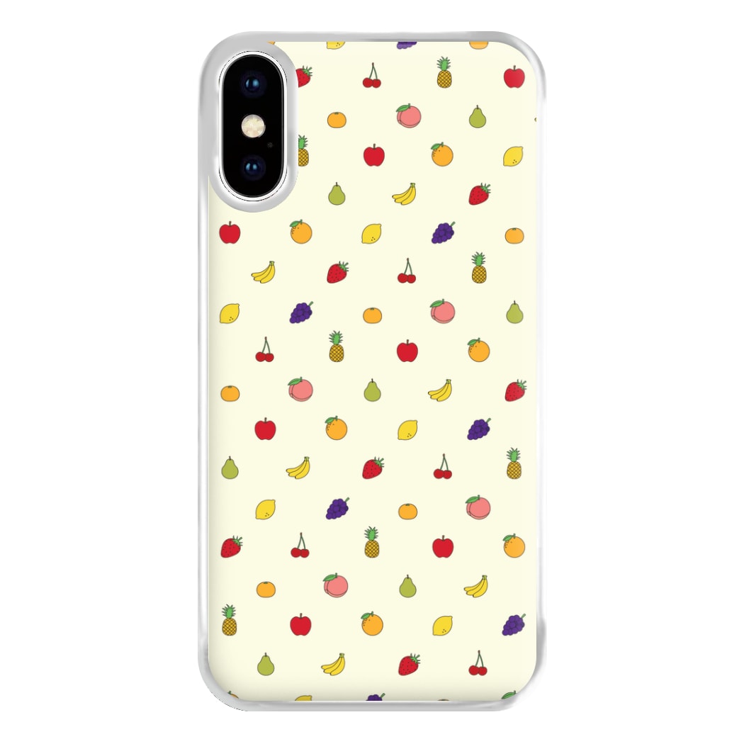 Miniature Fruits Pattern Phone Case for iPhone XS Max