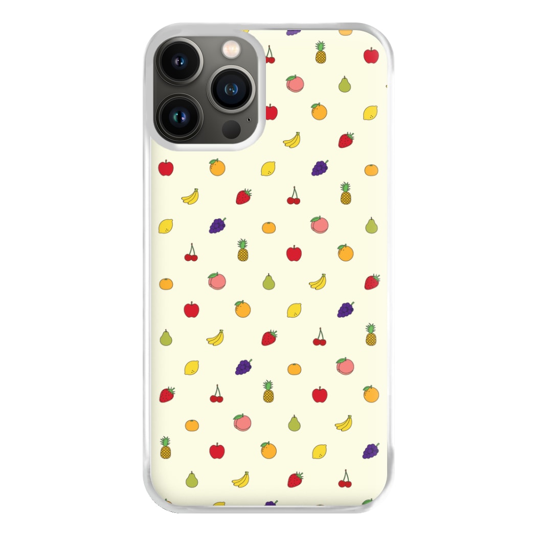 Miniature Fruits Pattern Phone Case for iPhone 13 Pro Max