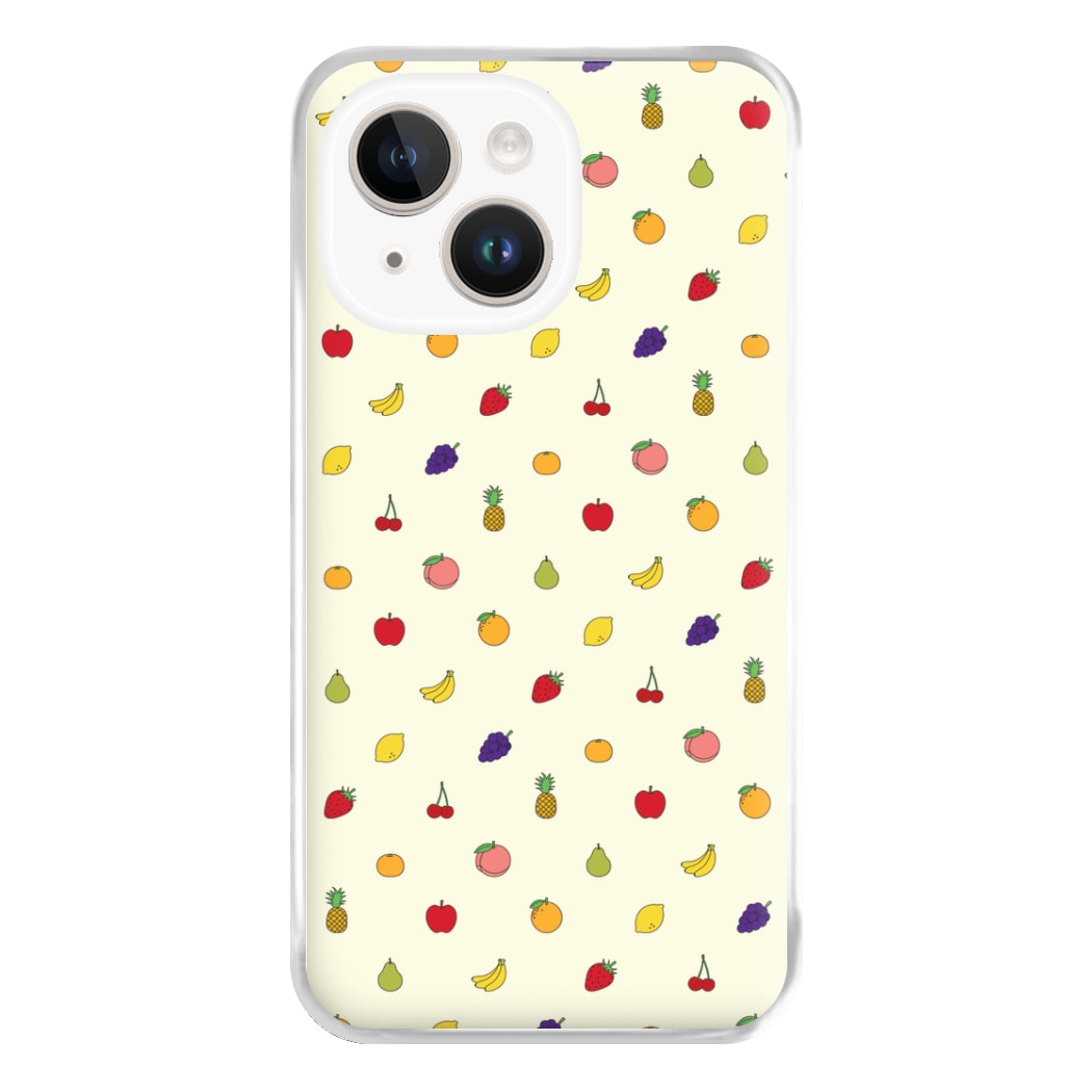 Miniature Fruits Pattern Phone Case for iPhone 14 Plus