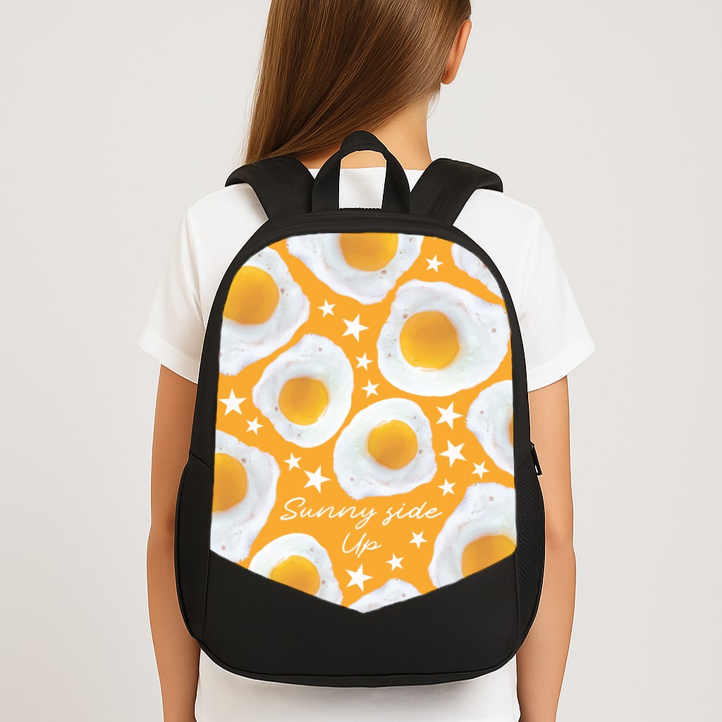 Sunny Side Up Egg Pattern Backpack