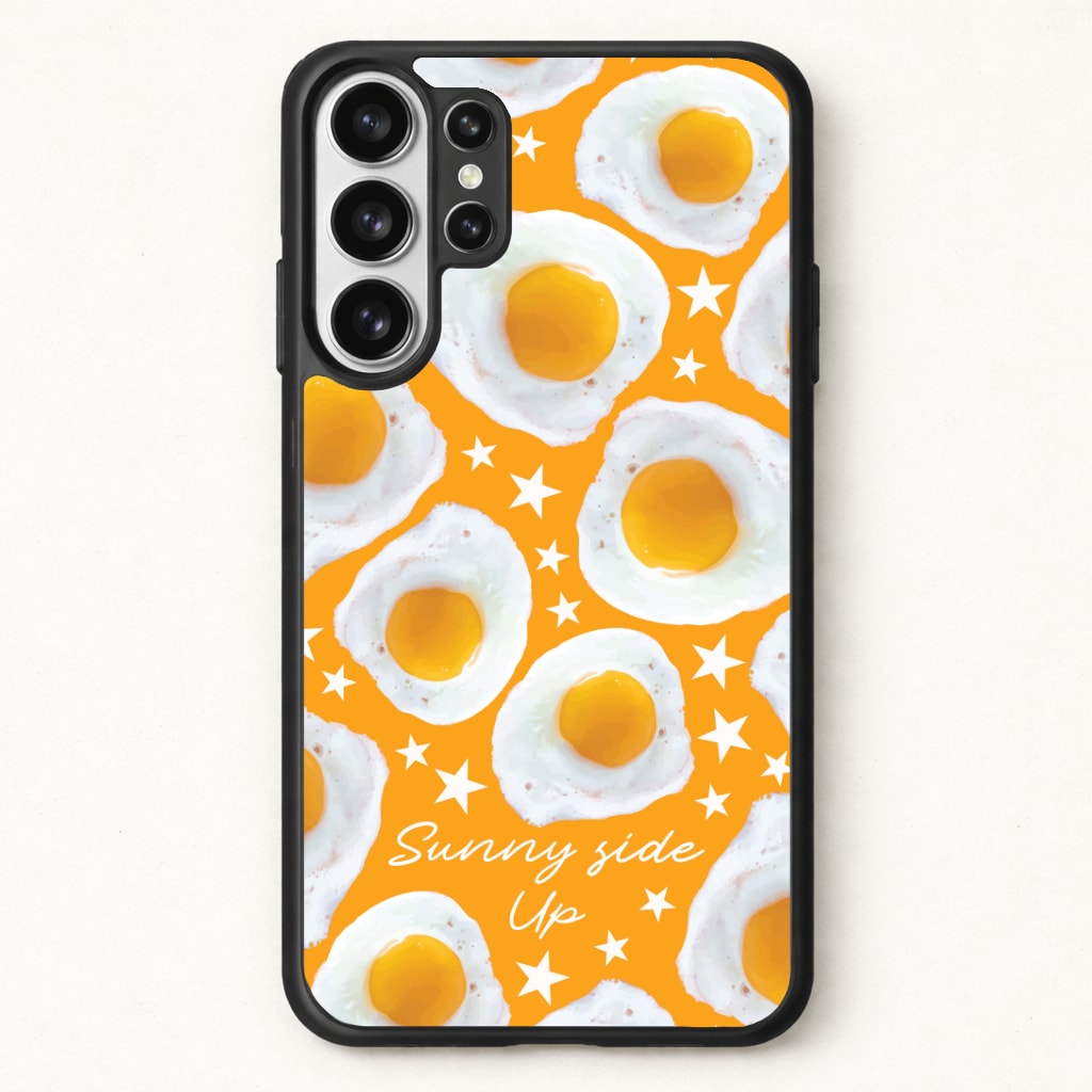 Sunny Side Up Egg Pattern Phone Case for Galaxy S26 Ultra