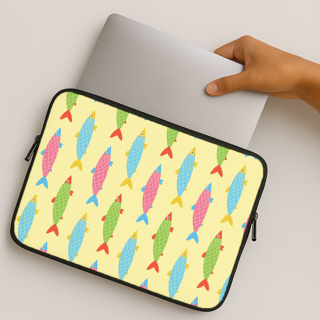 Colourful Cartoon Fish Pattern MacBook Case