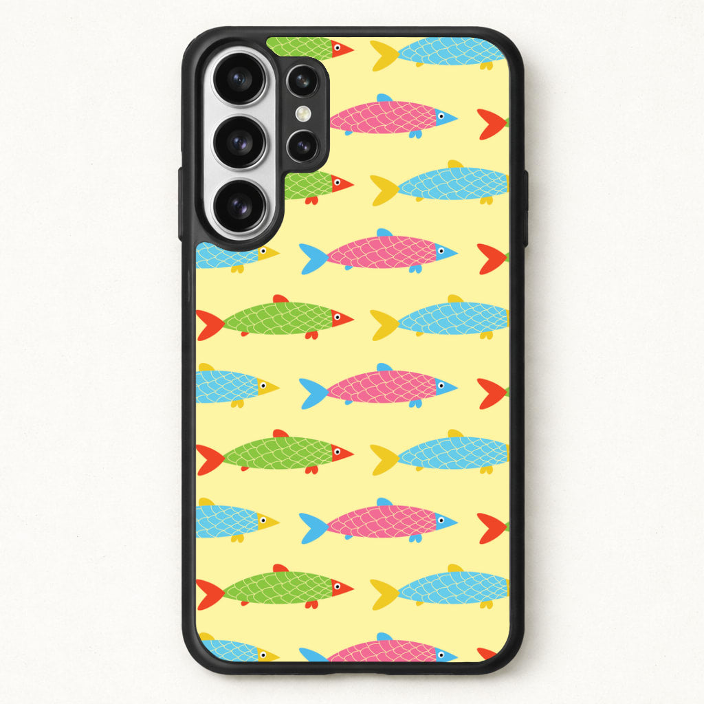Colourful Cartoon Fish Pattern Phone Case for Galaxy S26 Ultra