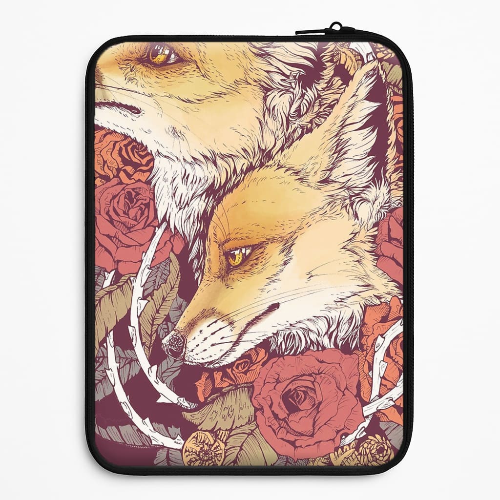Red Fox Bloom Universal Laptop Sleeve