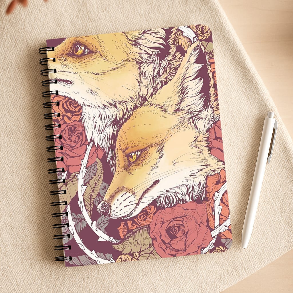 Red Fox Bloom Notepad