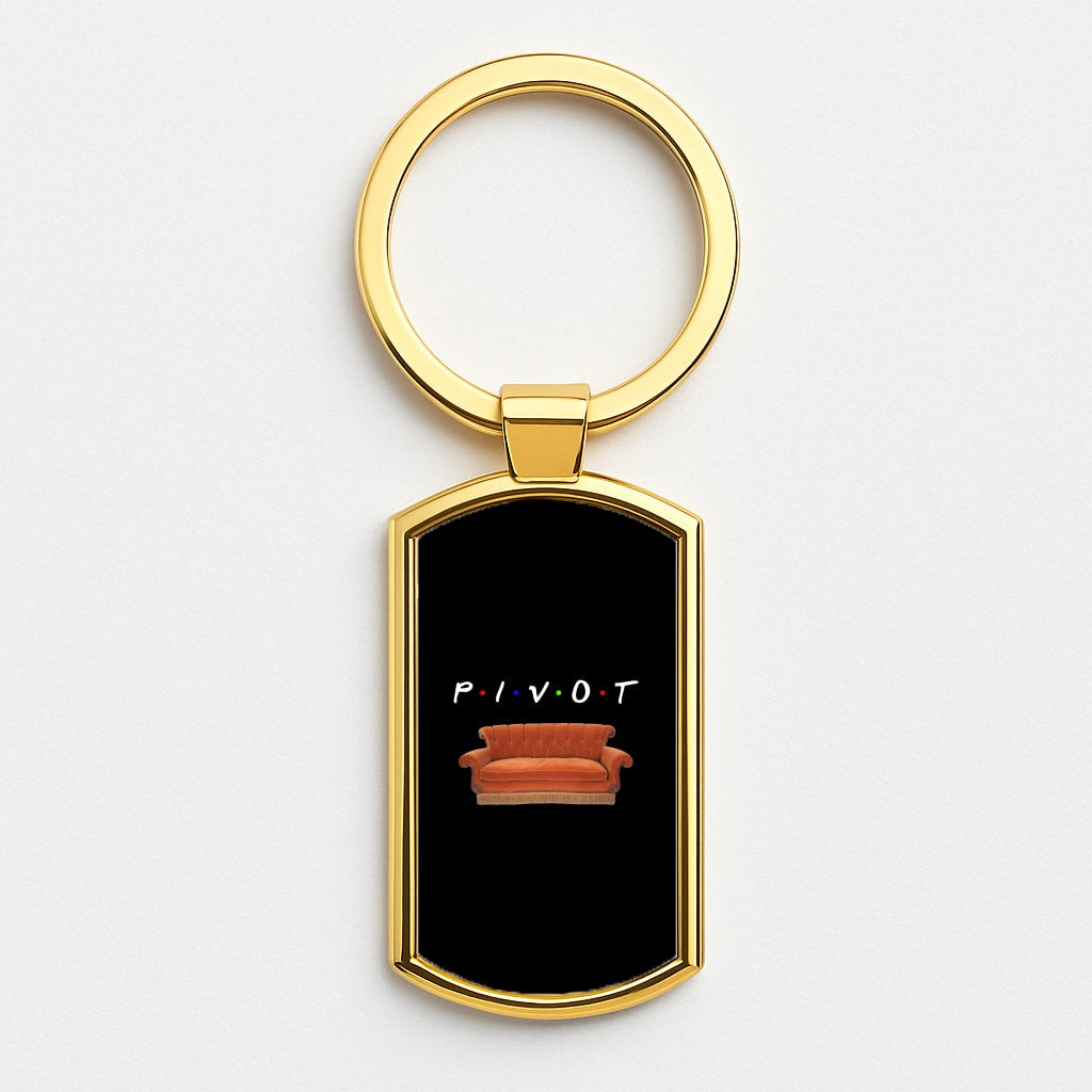 Pivot Gold Keyring