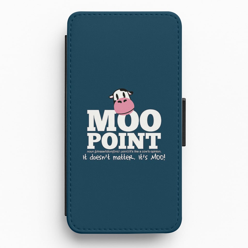 A Moo Point Flip / Wallet Phone Case