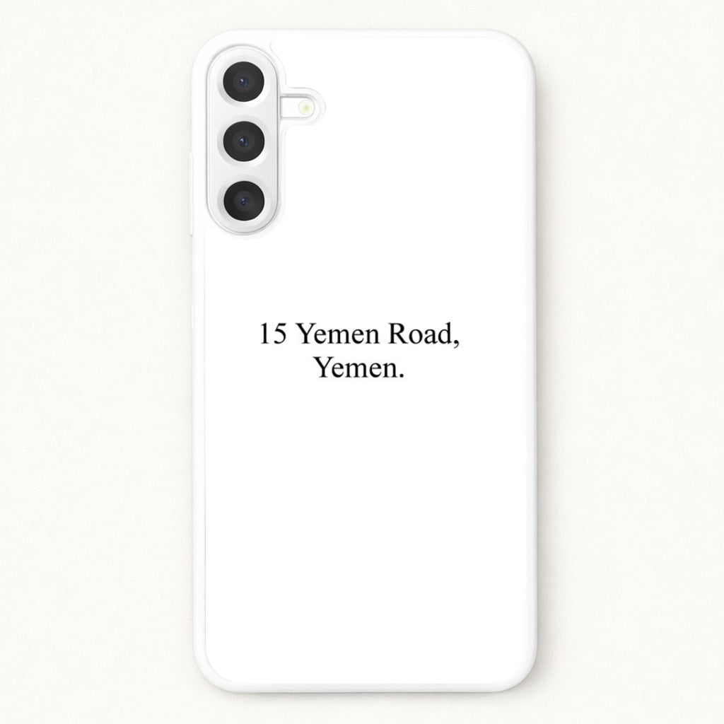 15 Yemen Road, Yemen Phone Case for Galaxy A17