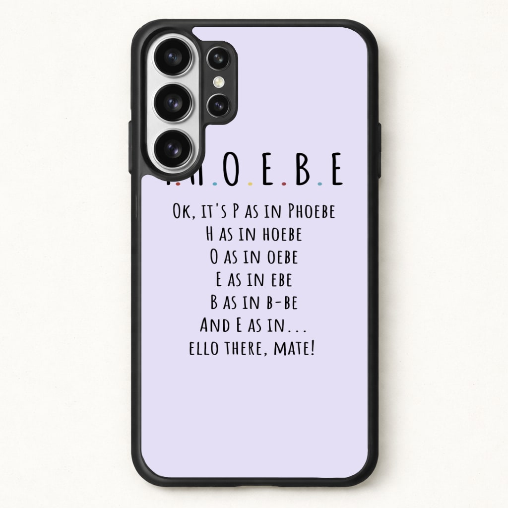 Spelling Phoebe Phone Case for Galaxy S26 Ultra