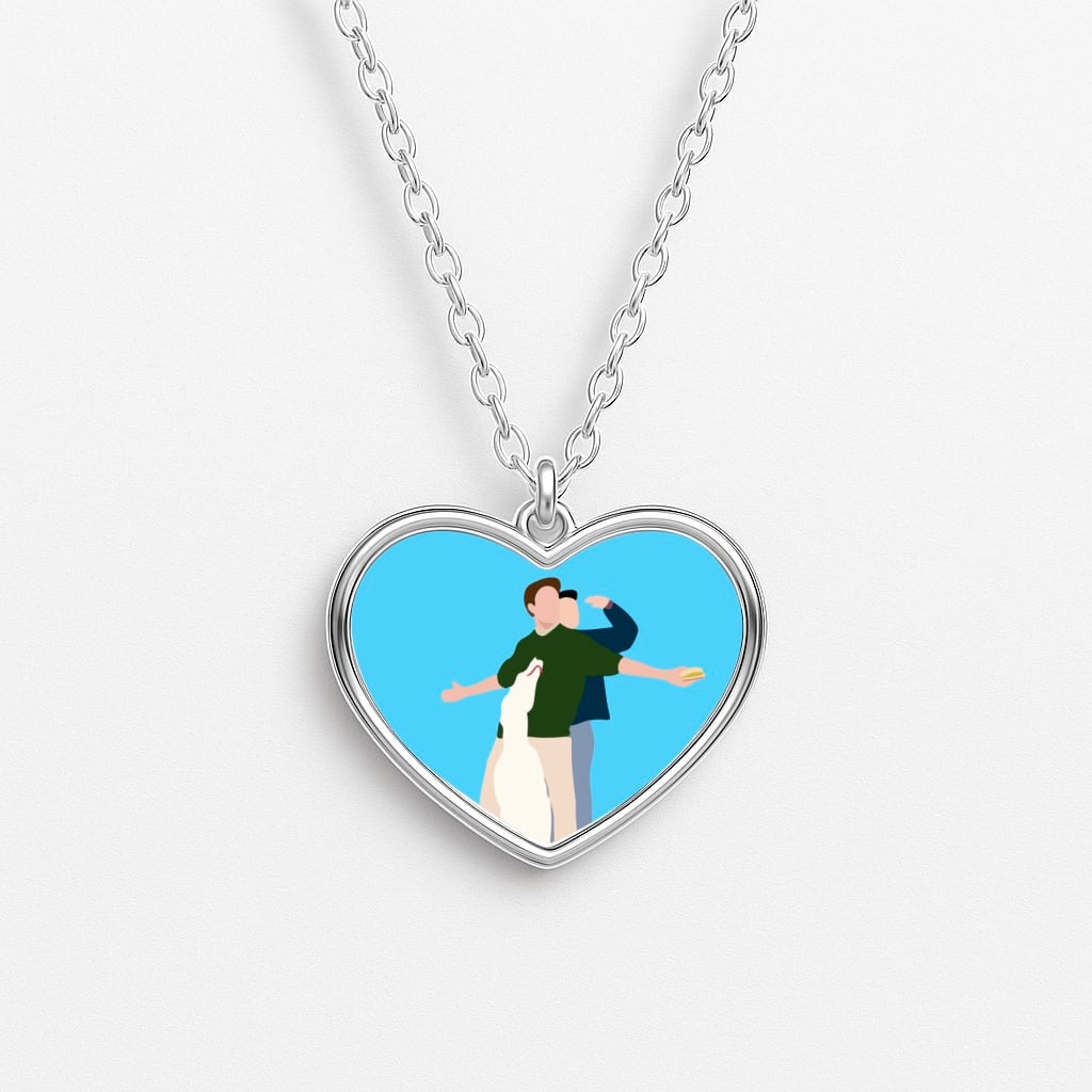 Two Men And A Dog Necklace