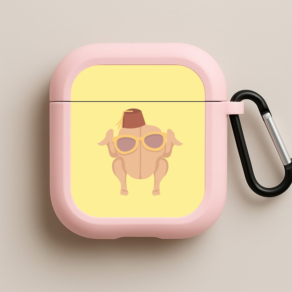 Thanksgiving Turkey Pink AirPods Case