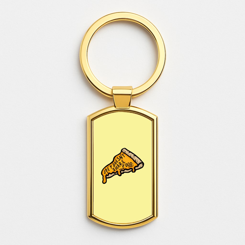 Joey Doesn't Share Food Gold Keyring