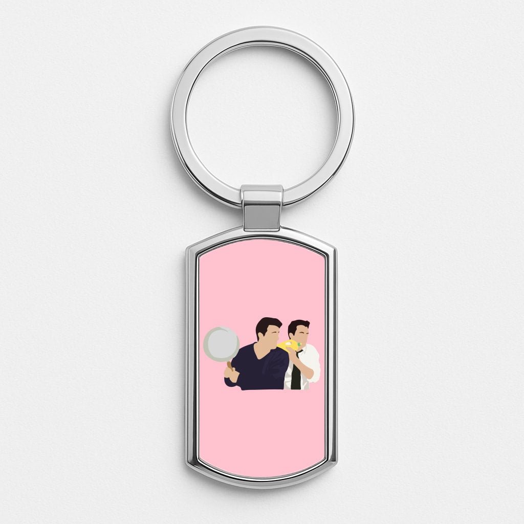 Saucepan Silver Keyring